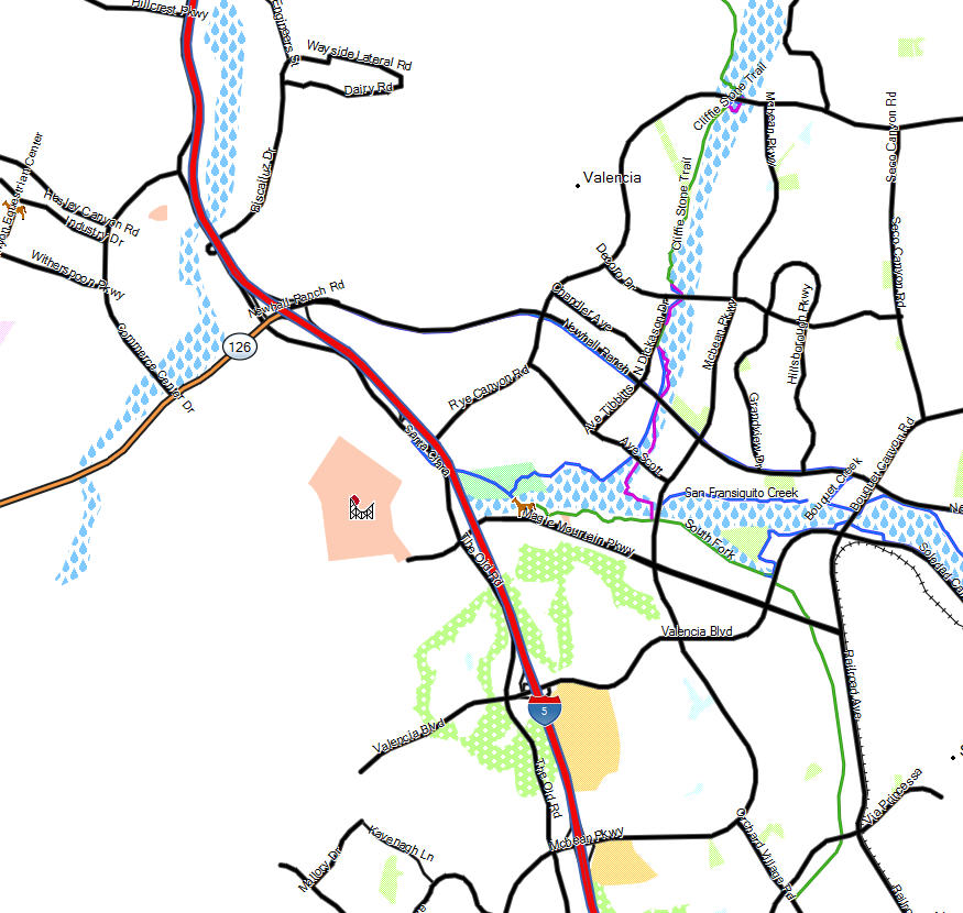 Santa Clarita - California Trail Map