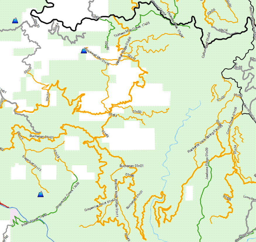 Stanislaus National Forest - California Trail Map