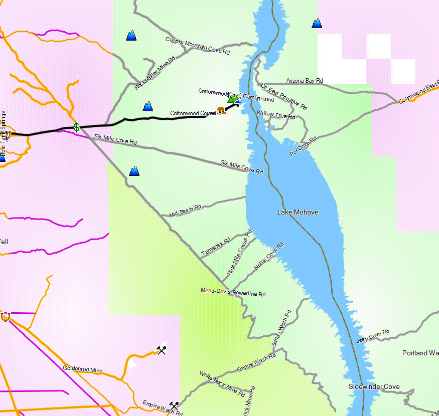 Lake Mohave Map