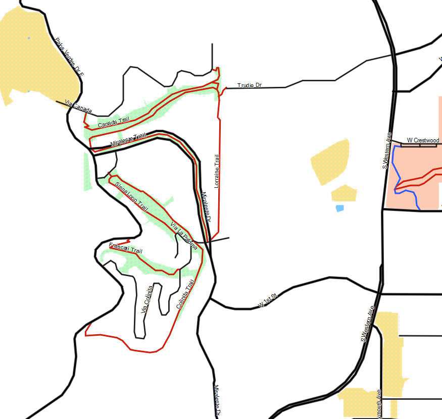 Miraleste - California Trail Map