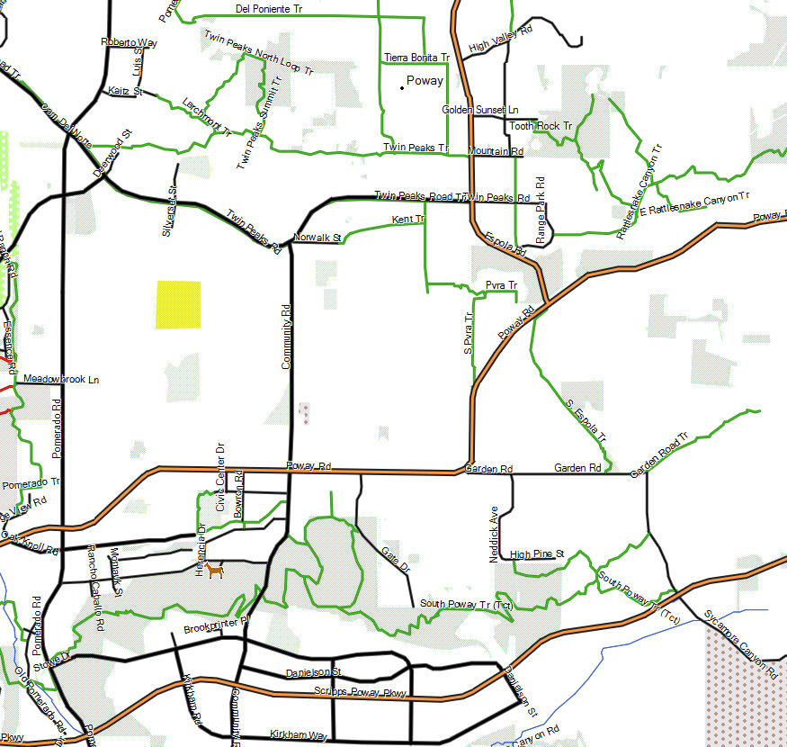 Poway - California Trail Map