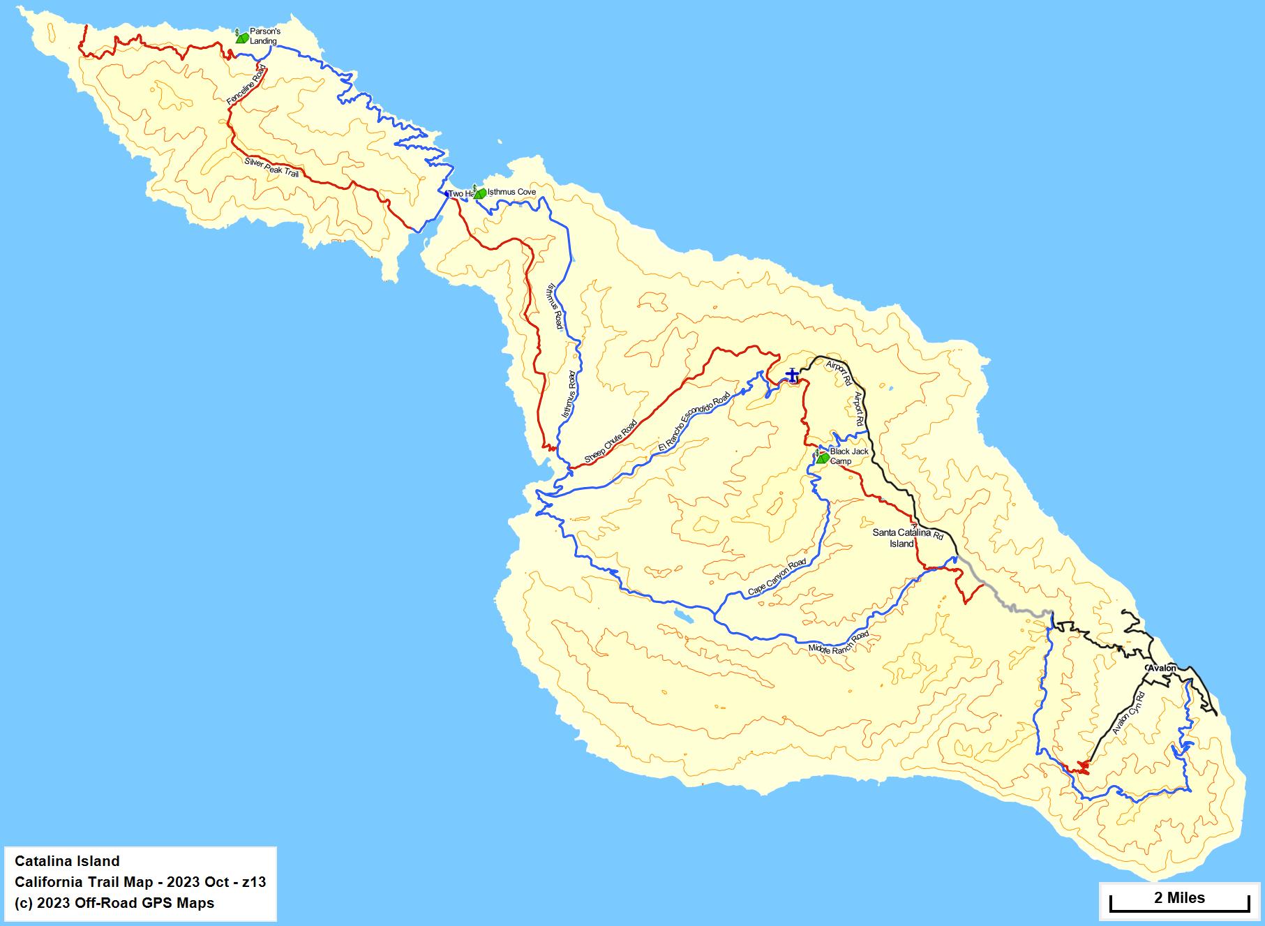 Catalina Island Map 13 