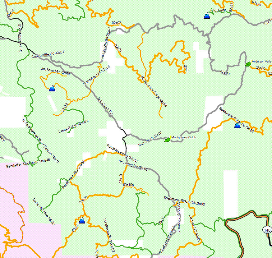 Stanislaus National Forest - California Trail Map