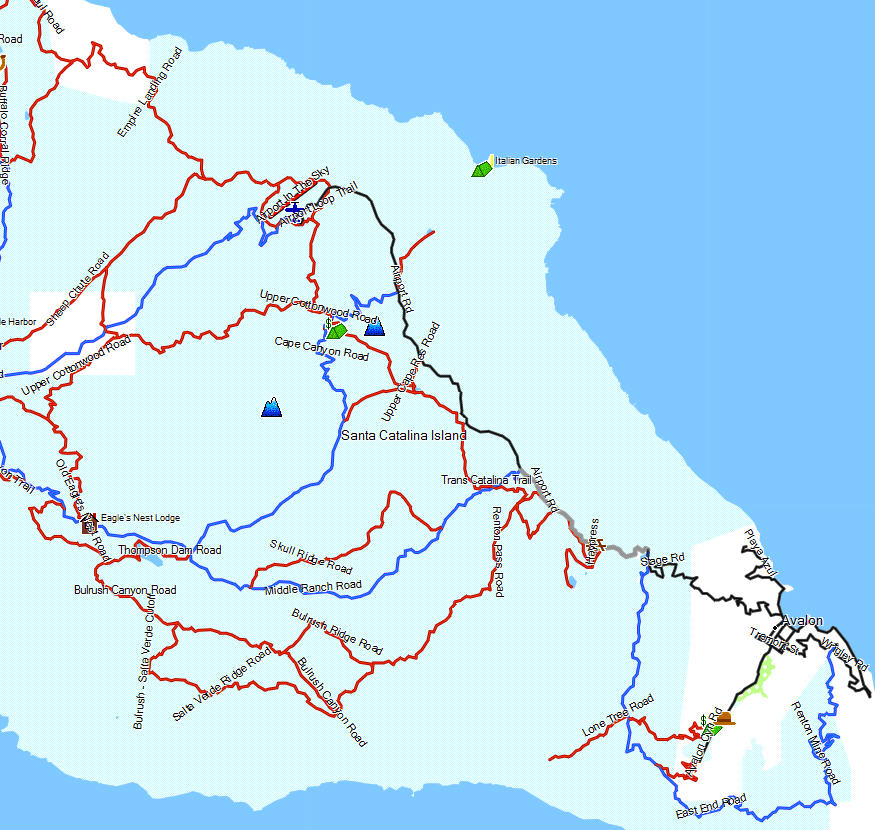 Catalina Island Conservancy - California Trail Map