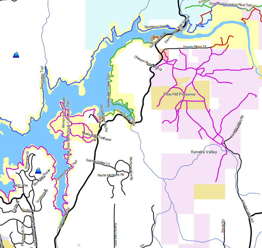 Peninsula Campground Folsom Lake Map - Printable Online