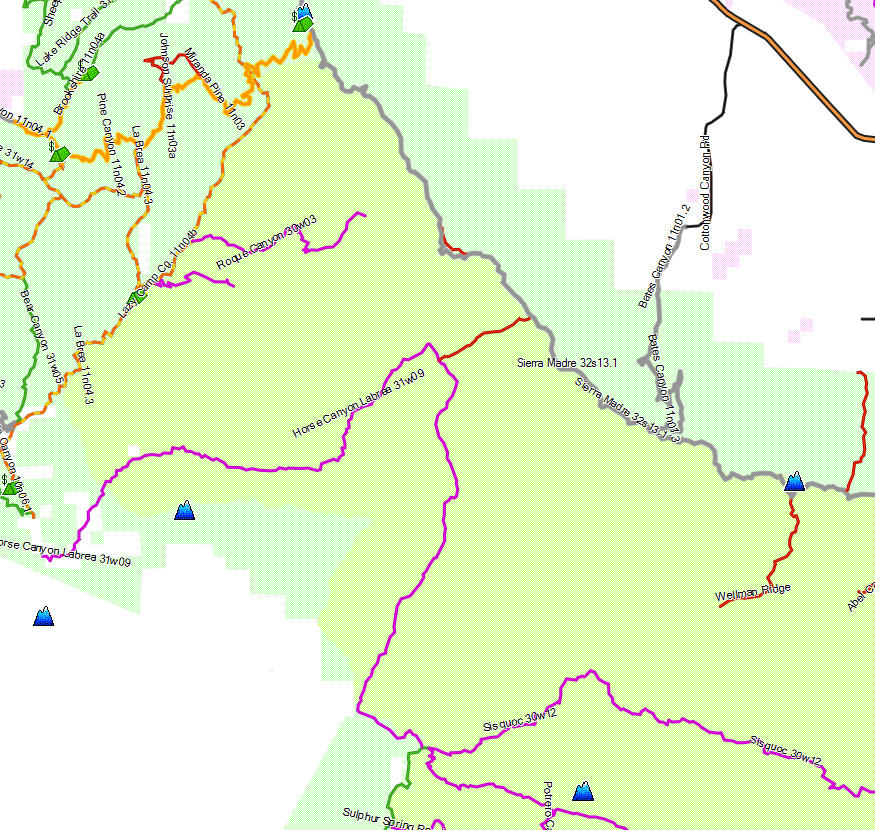 San Rafael Wilderness - California Trail Map